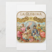 La Globina Cigar Label Briefpapier (Voorkant / Achterkant)