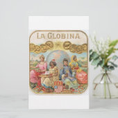 La Globina Cigar Label Briefpapier (Staand voorkant)