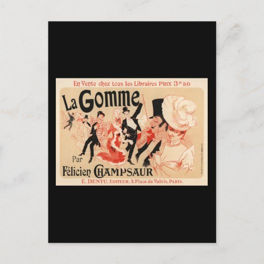 La Gomme Briefkaart (Voorkant)