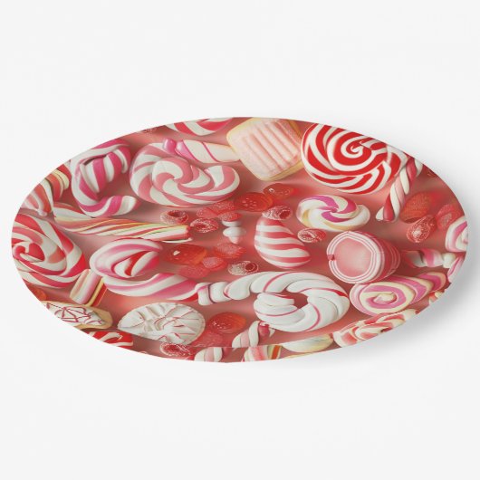 La gourmandize en déco papieren bordje (Gekanteld)