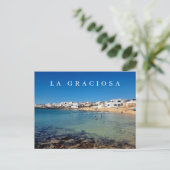 La Graciosa Caleta de Sebo uitzicht briefkaart (Staand voorkant)