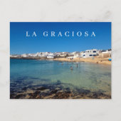 La Graciosa Caleta de Sebo uitzicht briefkaart (Voorkant)