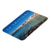 La Graciosa Caleta de Sebo uitzicht koelkastmagnee Magneet (Linkerzijde)