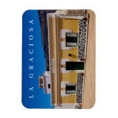 La Graciosa kleurrijke gebouw uitzicht magneet (Verticaal)