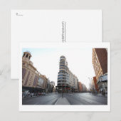 la gran via de madrid briefkaart (Voorkant / Achterkant)