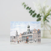 La Grand Place, Mons, België Briefkaart (Staand voorkant)