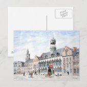 La Grand Place, Mons, België Briefkaart (Voorkant / Achterkant)