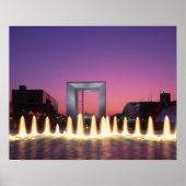 La Grande Arche, La Defense, Parijs, Frankrijk Poster (Voorkant)