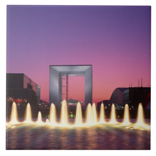 La Grande Arche, La Defense, Parijs, Frankrijk Tegeltje (Voorkant)