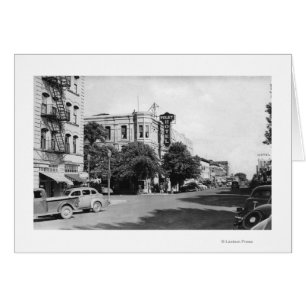 La Grande, Oregon Main Street Uitzicht Foto