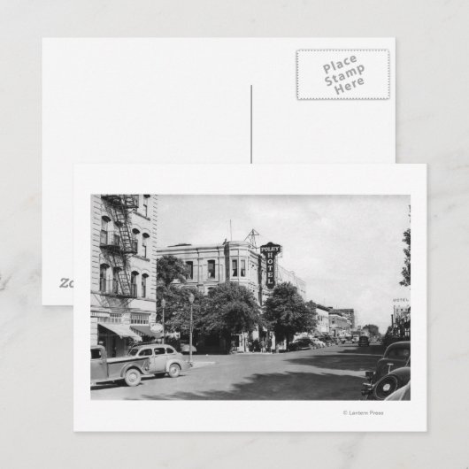 La Grande, Oregon Main Street Uitzicht Foto Briefkaart (Voorkant / Achterkant)