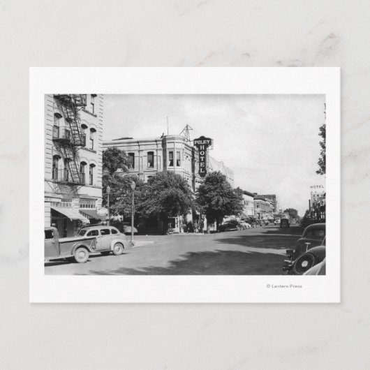 La Grande, Oregon Main Street Uitzicht Foto Briefkaart (Voorkant)