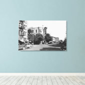 La Grande, Oregon Main Street Uitzicht Foto Canvas Afdruk (Insitu (Houten vloer))