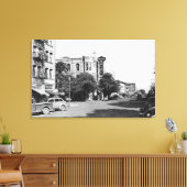 La Grande, Oregon Main Street Uitzicht Foto Canvas Afdruk (Insitu (Woonkamer))