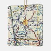 La Grange GA  Map Keramisch Ornament (Links)