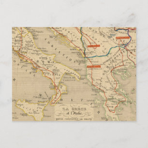 La Grece et l'Italie, 306 a 410, ap JC Briefkaart