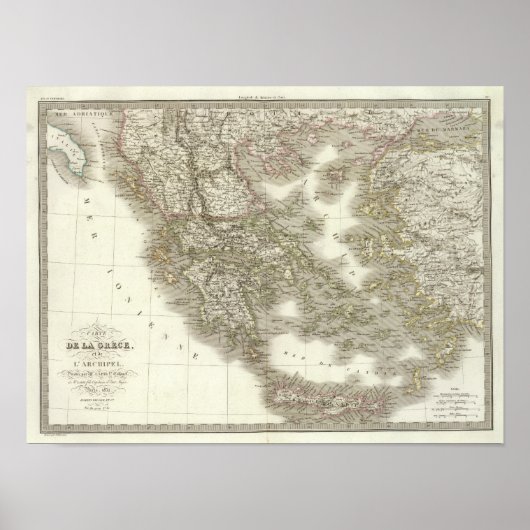La Grece - Griekenland Poster (Voorkant)
