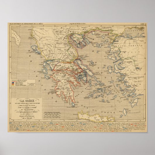 La Grece, les cotes de l'Asie Mineure Poster (Voorkant)