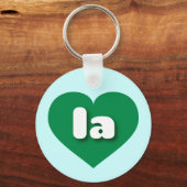 la green hart - Ik hou van la Sleutelhanger (Voorkant)