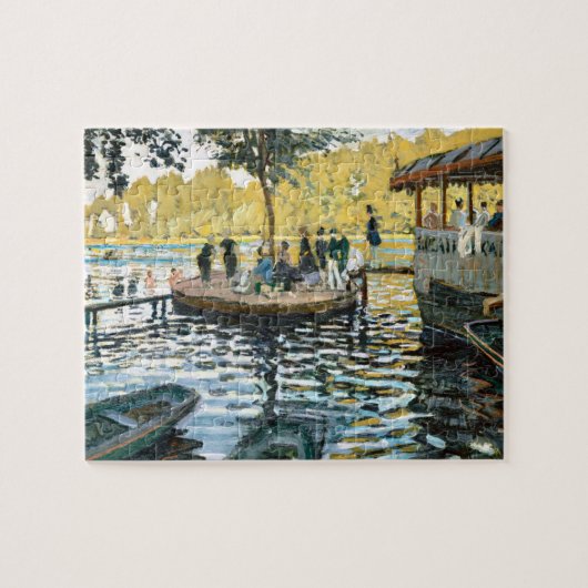 La Grenouillère (1869) van Claude Monet Legpuzzel (Horizontaal)