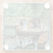 La Grenouillère Auguste Renoir Glazen Onderzetter (Achterkant)
