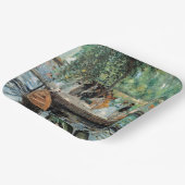 La Grenouillère Auguste Renoir Papieren Bordje (Gebogen)
