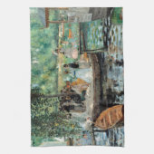 La Grenouillère Auguste Renoir Theedoek (Verticaal)