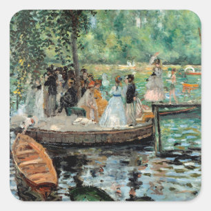 La Grenouillère Auguste Renoir Vierkante Sticker