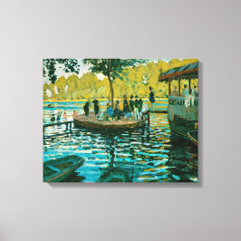 La Grenouillere - Claude Monet - 1869 Canvas Afdruk