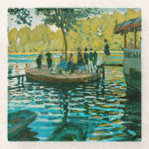 La Grenouillere - Claude Monet - 1869 Glazen Onderzetter