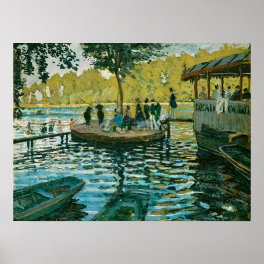 La Grenouillere - Claude Monet - 1869 Poster (Voorkant)