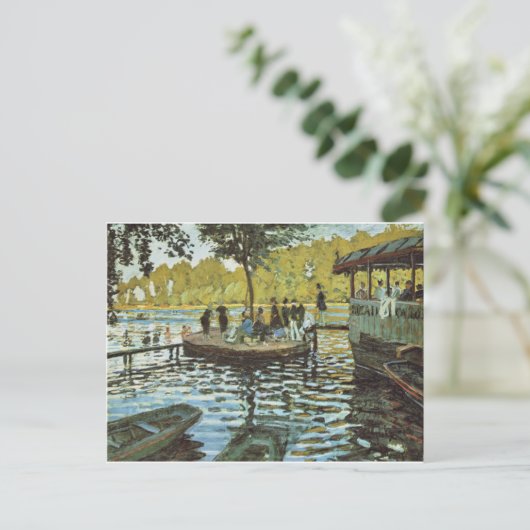 La Grenouillere - Claude Monet Briefkaart (Staand voorkant)