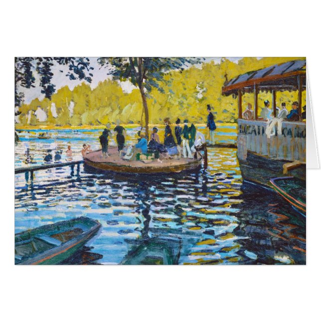 La Grenouillere Claude Monet fijn kunstschilderij (Voorkant Horizontaal)