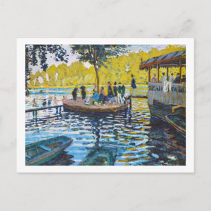 La Grenouillere Claude Monet fijn kunstschilderij Briefkaart