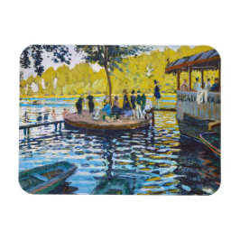 La Grenouillere Claude Monet fijn kunstschilderij Magneet