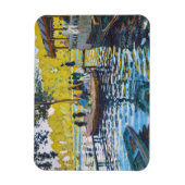 La Grenouillere Claude Monet fijn kunstschilderij Magneet (Verticaal)
