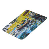 La Grenouillere Claude Monet fijn kunstschilderij Magneet (Linkerzijde)