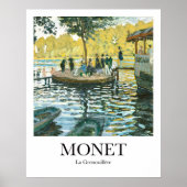 La Grenouillère door Claude Monet Poster (Voorkant)