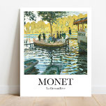 La Grenouillère door Claude Monet Poster<br><div class="desc">Breng de schoonheid van het impressionisme in huis met dit prachtige poster van het schilderij van Claude Monet, La Grenouillère. Dit meesterwerk is geschilderd in 1869 en toont een populaire middenklasse boot- en badplaats aan de Seine bij Parijs. Voeg een vleugje elegantie en verfijning toe aan elke kamer met dit...</div>