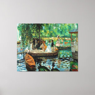 La Grenouillère van Pierre-Auguste Renoir (1869) Canvas Afdruk
