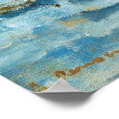 La Grenouillère van Pierre-Auguste Renoir (1869) Poster (Hoek)