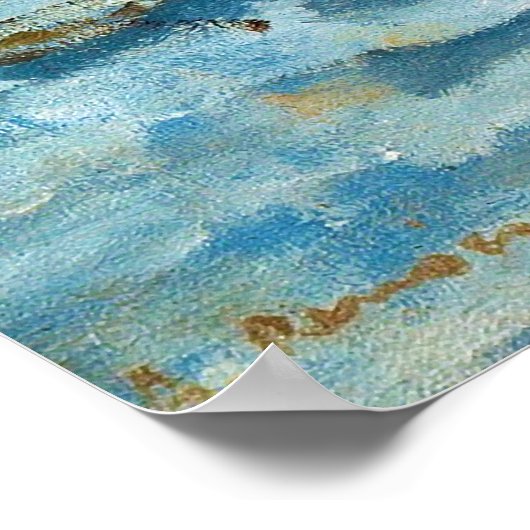 La Grenouillère van Pierre-Auguste Renoir (1869) Poster (Hoek)