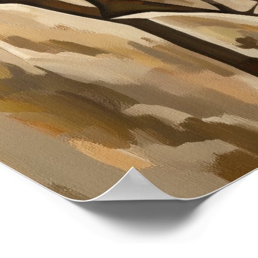 LA GRIMPEUSE DE ROCHE (De rotsklimmer) Poster (Hoek)