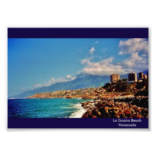 La Guaira Beach Foto Afdruk (Voorkant)