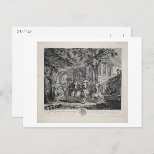 La guinguette, Dance, Choreography,  Briefkaart (Voorkant / Achterkant)