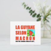 La Guyane selon Macron est une île Briefkaart (Staand voorkant)