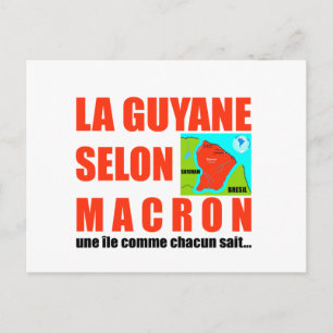 La Guyane selon Macron est une île Briefkaart