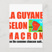 La Guyane selon Macron est une île Briefkaart (Voorkant)
