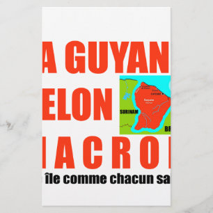 La Guyane selon Macron est une île Briefpapier