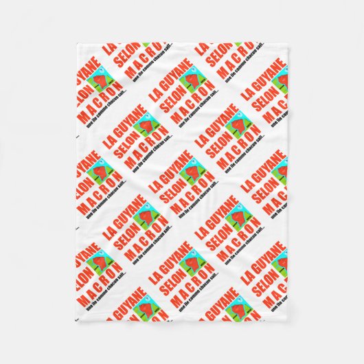 La Guyane selon Macron est une île Fleece Deken (Voorkant)